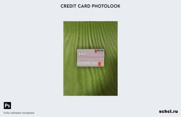 цифровая загрузка Шри Ланка Seylan Bank Plc, шаблон Mastercard Photolook спереди